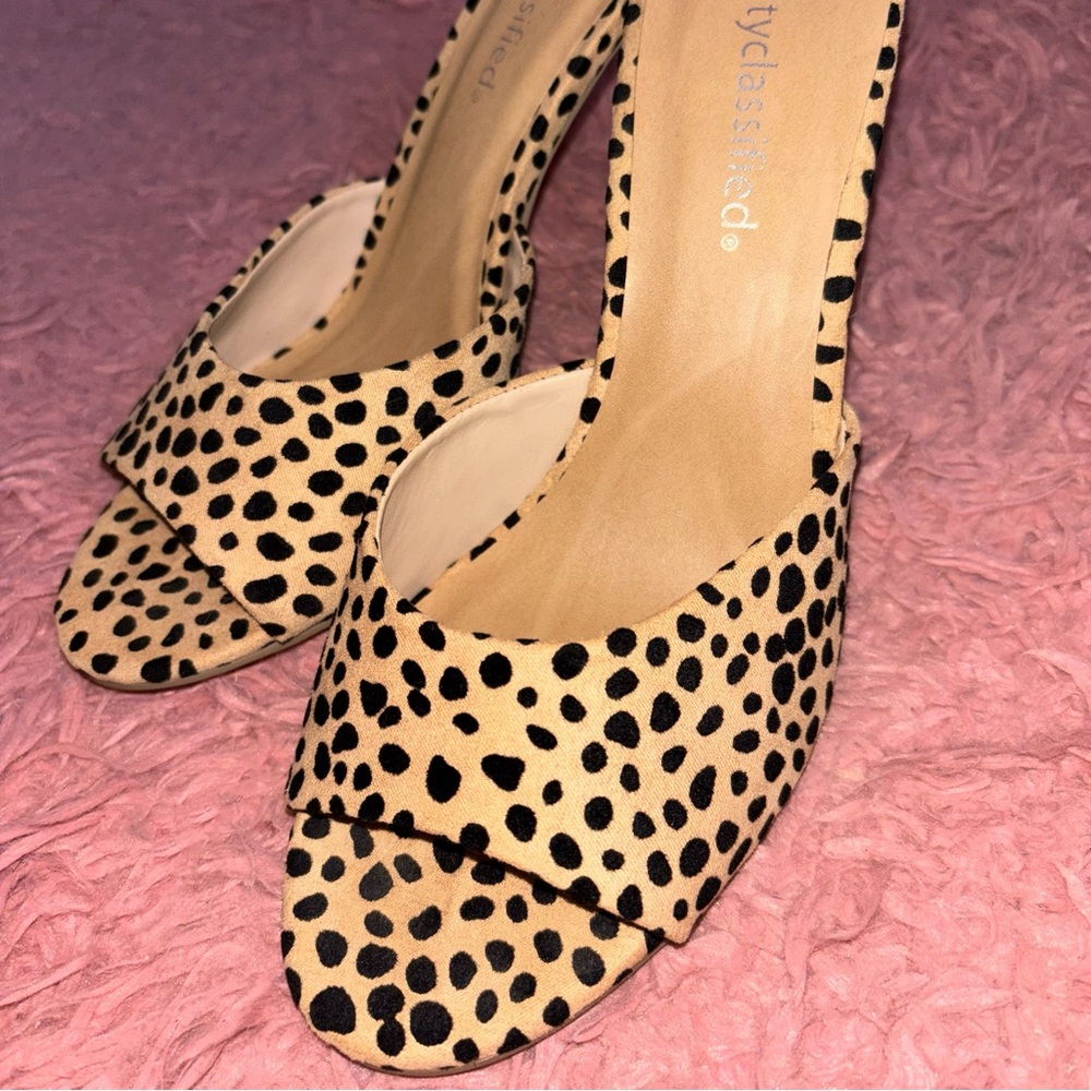 Cheetah print heels